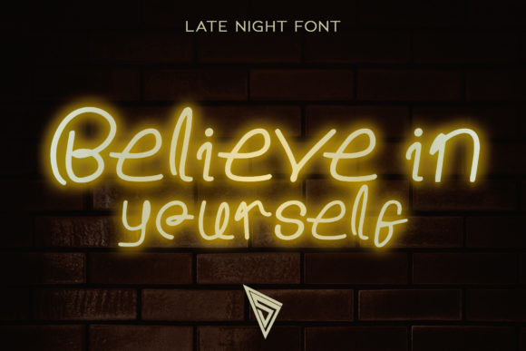 Late Night Font Poster 4