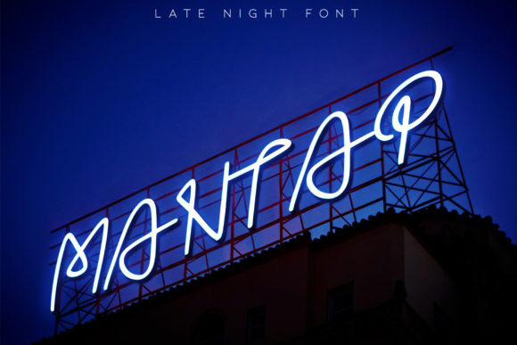 Late Night Font Poster 5