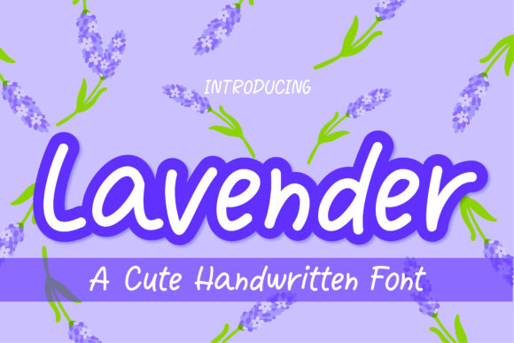 Lavender Font Poster 1