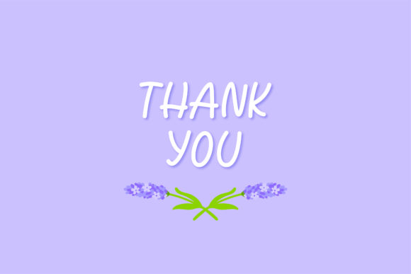 Lavender Font Poster 5