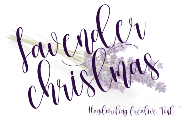 Lavender Christmas Font Poster 1