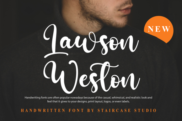 Lawson Weston Font Poster 1