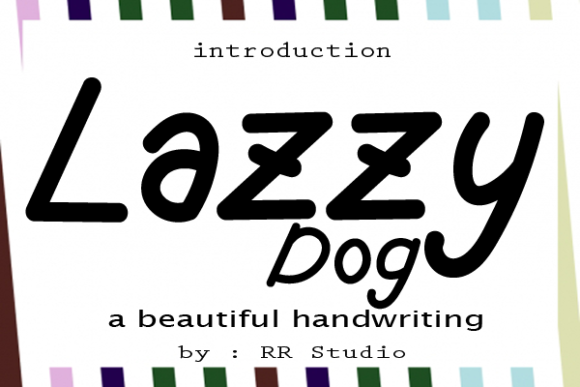 Lazzy Dog Font Poster 1