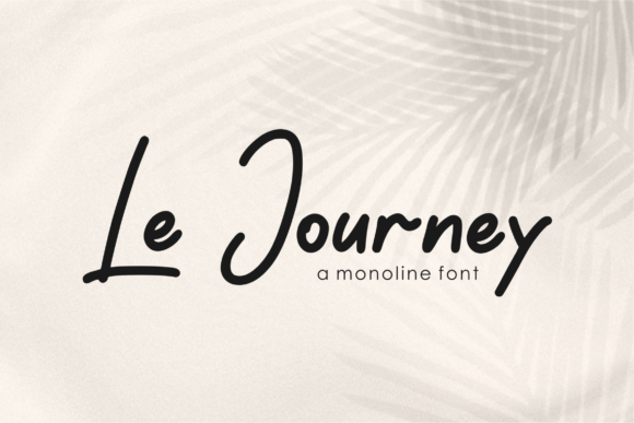 Le Journey Font Poster 1