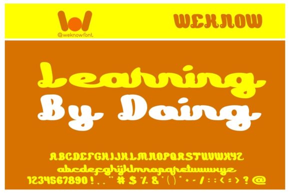 Learning Font Poster 2
