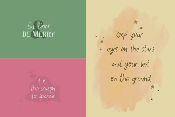 Lemon and Cocktails Font Poster 4