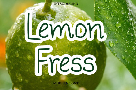 Lemon Fress Font Poster 1