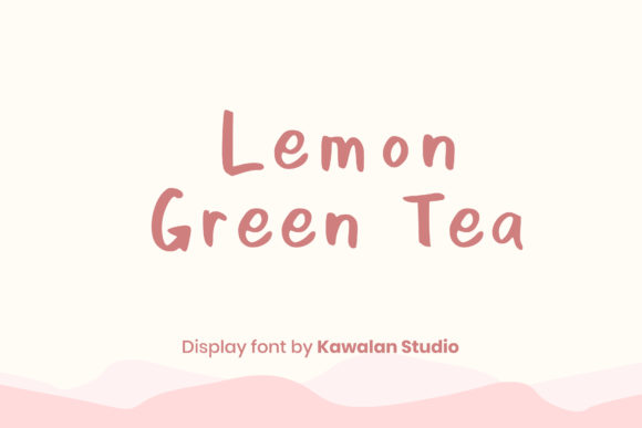 Lemon Green Tea Font Poster 1