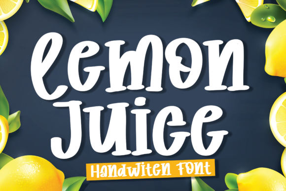 Lemon Juice Font Lemon Juice Font Poster 1