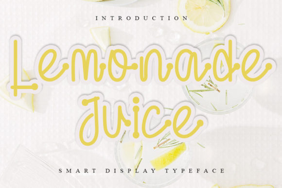 Lemonade Juice Font Poster 1