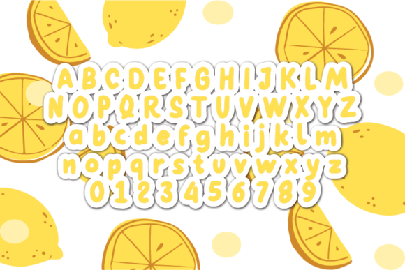 Lemonella Font Poster 2