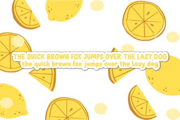 Lemonella Font Poster 4