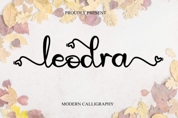 Leodra Font Poster 1