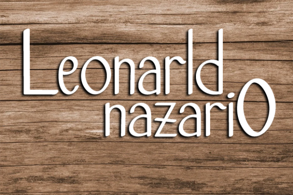 Leonarld Nazario Font Poster 1