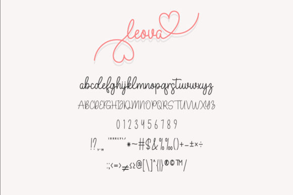 Leova Font Poster 7