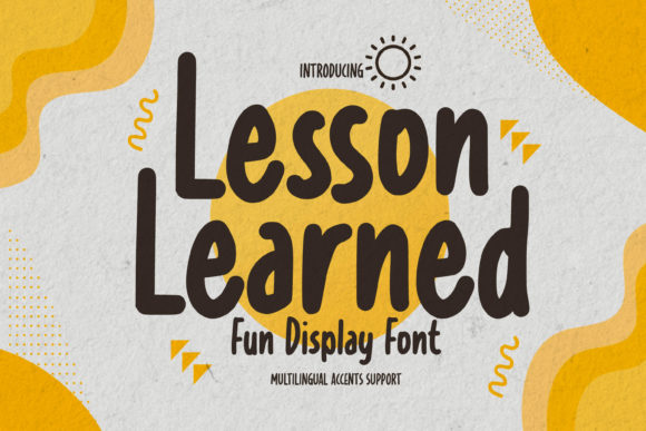 Lesson Learned Font