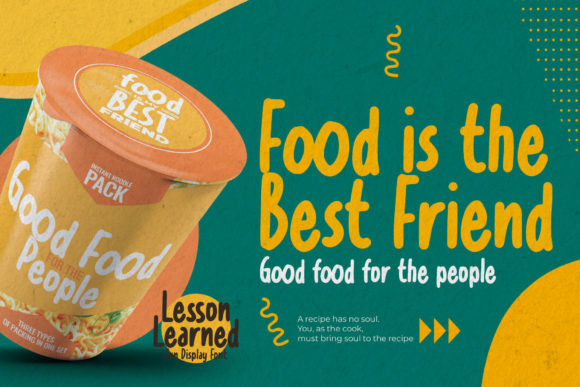 Lesson Learned Font Poster 2