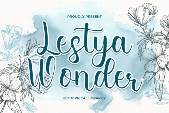 Lestya Wonder Font Lestya Wonder Font Poster 1