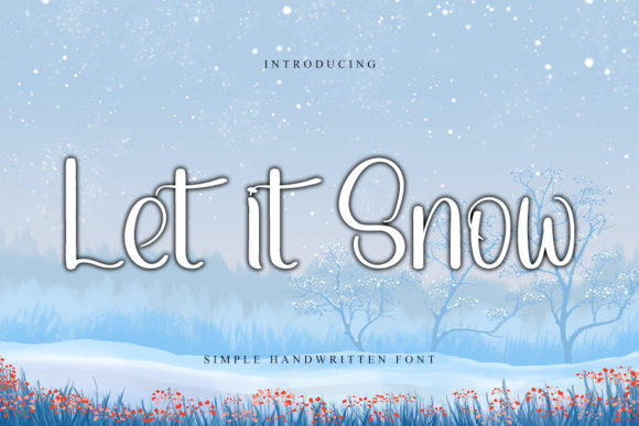 Let It Snow Font Poster 1