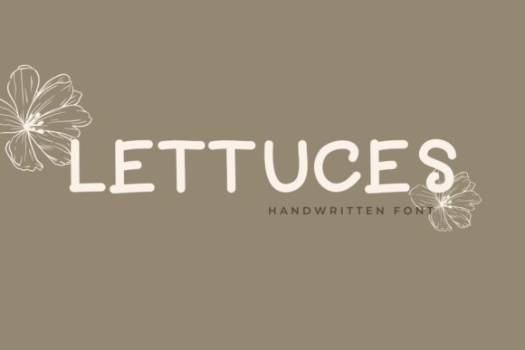 Lettuces Font Poster 1