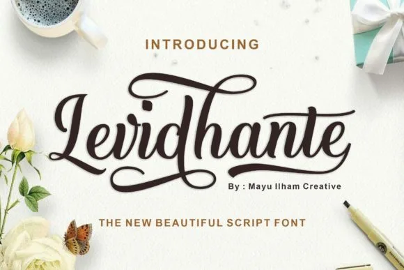 Levidhante Font Levidhante Font Poster 1