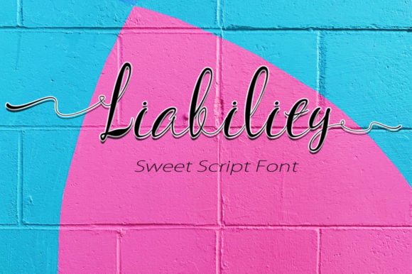 Liability Font Poster 1