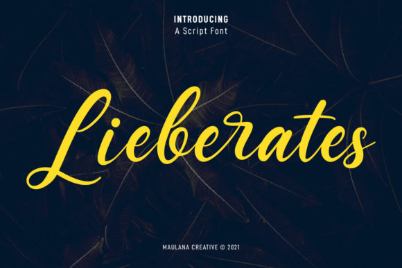 Lieberates Script Font Poster 1