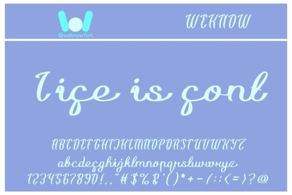 Life is Font Poster 1