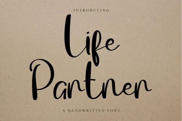 Life Partner Font Life Partner Font Poster 1