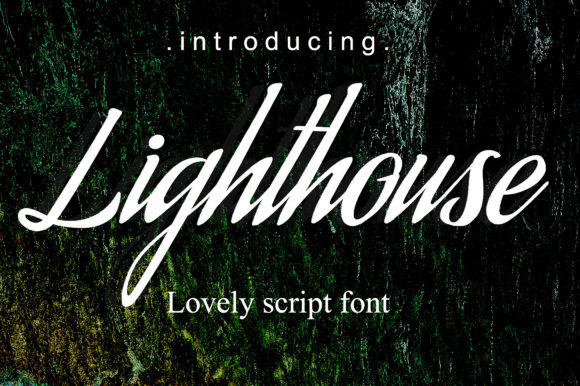 Lighthouse Font Poster 1
