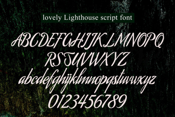 Lighthouse Font Poster 3