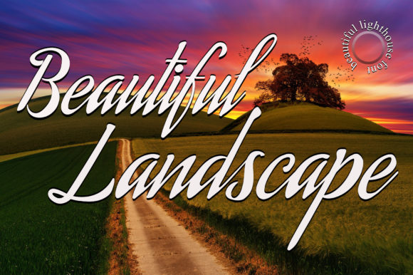 Lighthouse Font Poster 5
