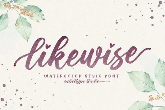 Likewise Font Likewise Font Poster 1