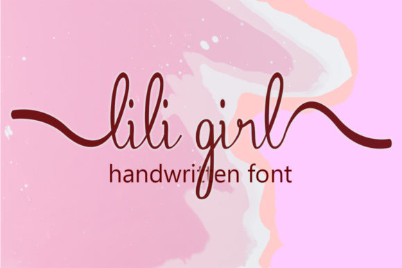 Lili Girl Font Poster 1