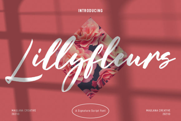 Lillyfleurs Signature Font Poster 1