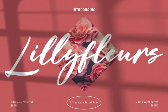 Lillyfleurs Signature Font Lillyfleurs Signature Font Poster 1