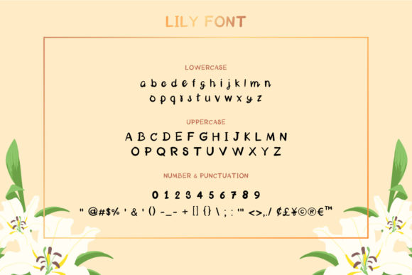 Lily Font Poster 2