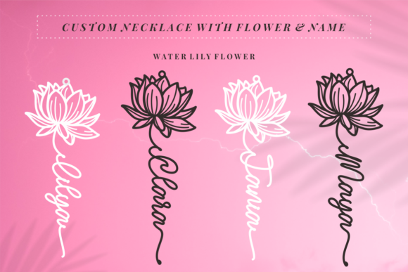 Lilya Birth Flower Font Poster 2