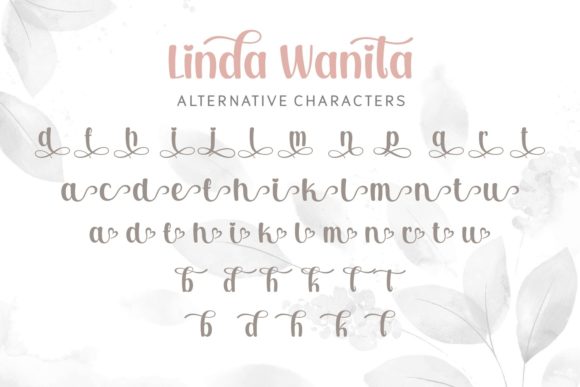 Linda Wanita Font Poster 5