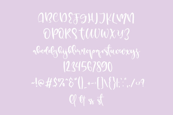 Line Arrow Font Poster 11