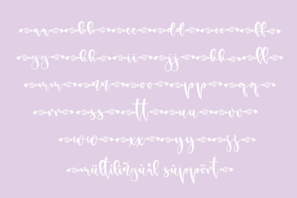 Line Arrow Font Poster 12
