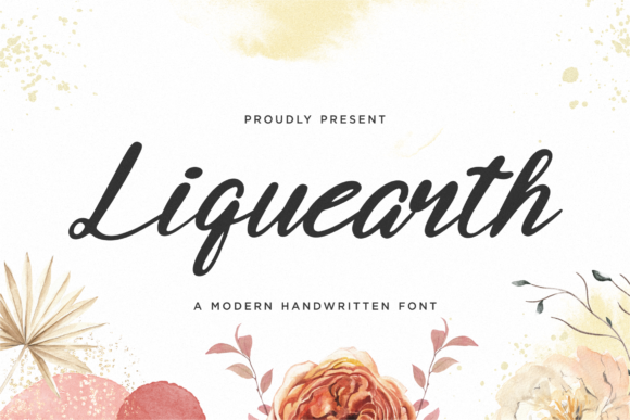 Liquearth Font Poster 1