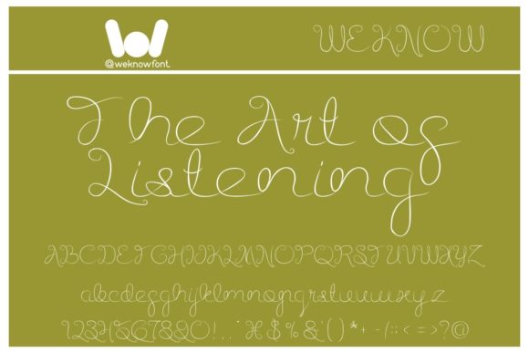 Listening Font Poster 1