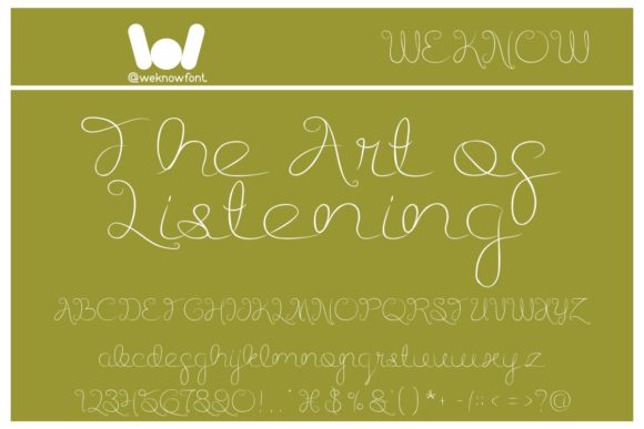 Listening Font