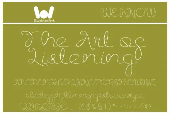 Listening Font Poster 1