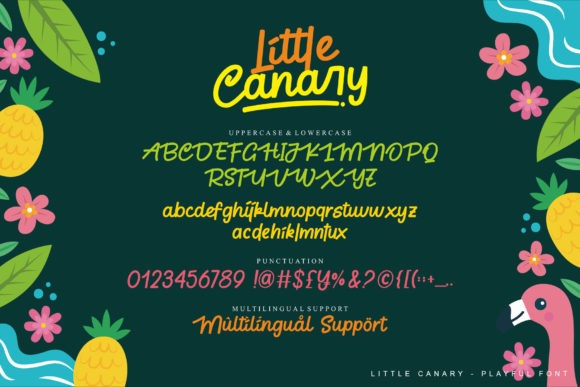 Little Canary Font Poster 13