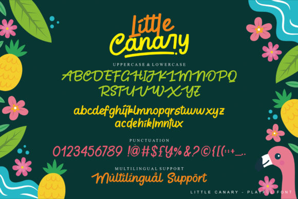 Little Canary Font Poster 14
