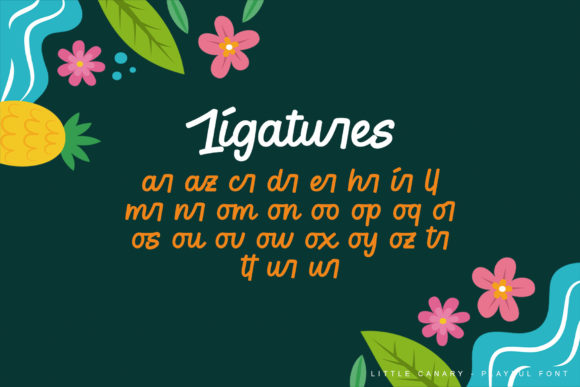 Little Canary Font Poster 15