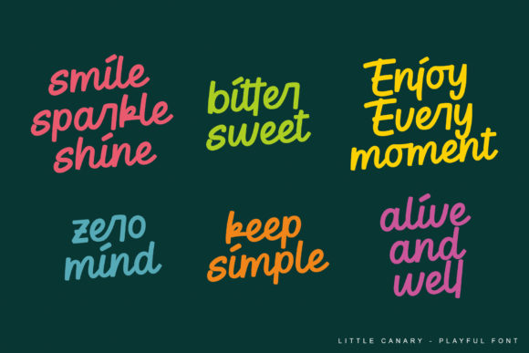Little Canary Font Poster 4