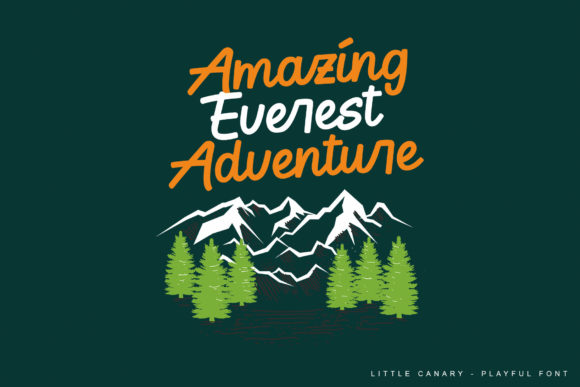 Little Canary Font Poster 10